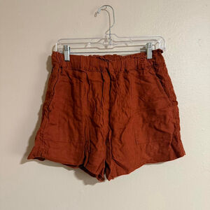 Abercrombie & Fitch Linen Pull On Shorts Size Medium